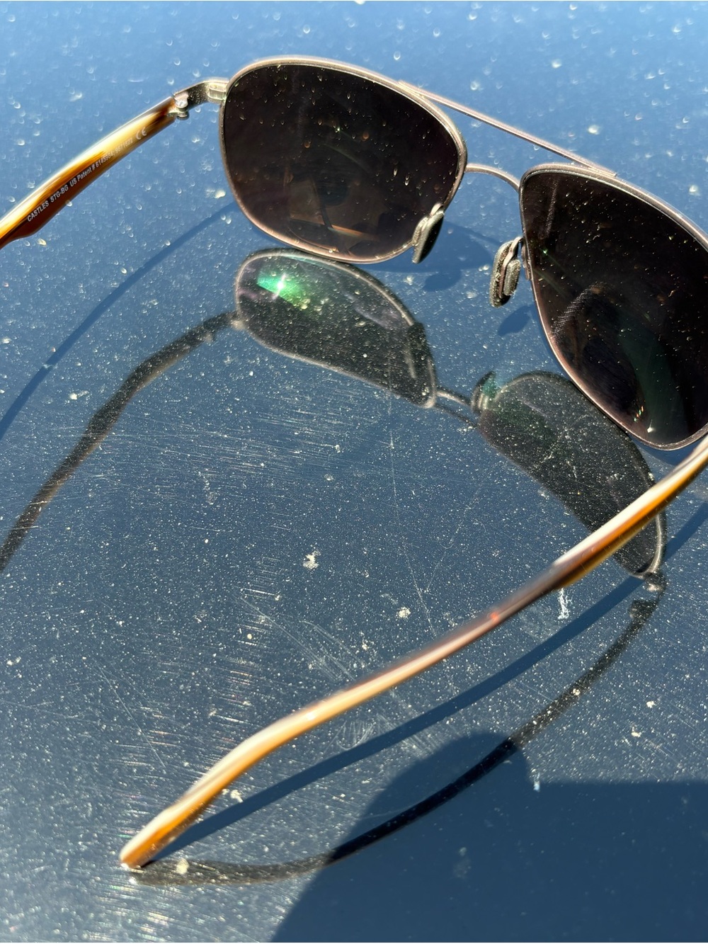 Maui Jim Castles Polarized Aviator Sunglasses H728-01M - Picture 10 of 15